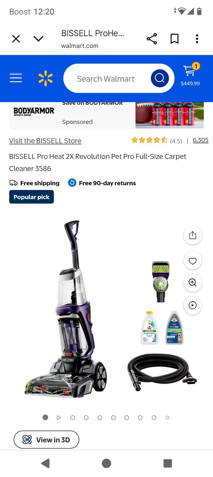 Bissell Carpet Cleaner Pet Pro Brand New In Box