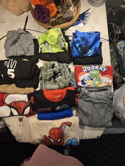 Boys Mixed summer and winter clothes Lot Size 7
