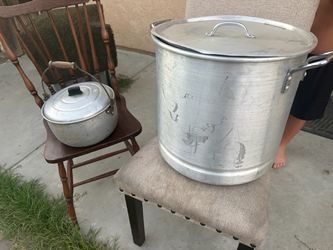Large Aluminum Stock Pot with Lid