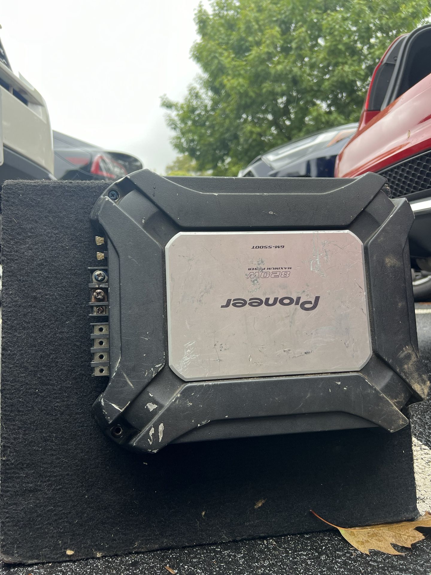 Pioneer GM-5500T 820 Watt Class AB 2-Channel Car Amplifier with Bass Boost Volume control features Car Subwoofer Speakers Pyle