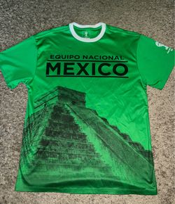 2014 Mexico UNK FIFA World Cup Mens L Green Soccer Jersey
