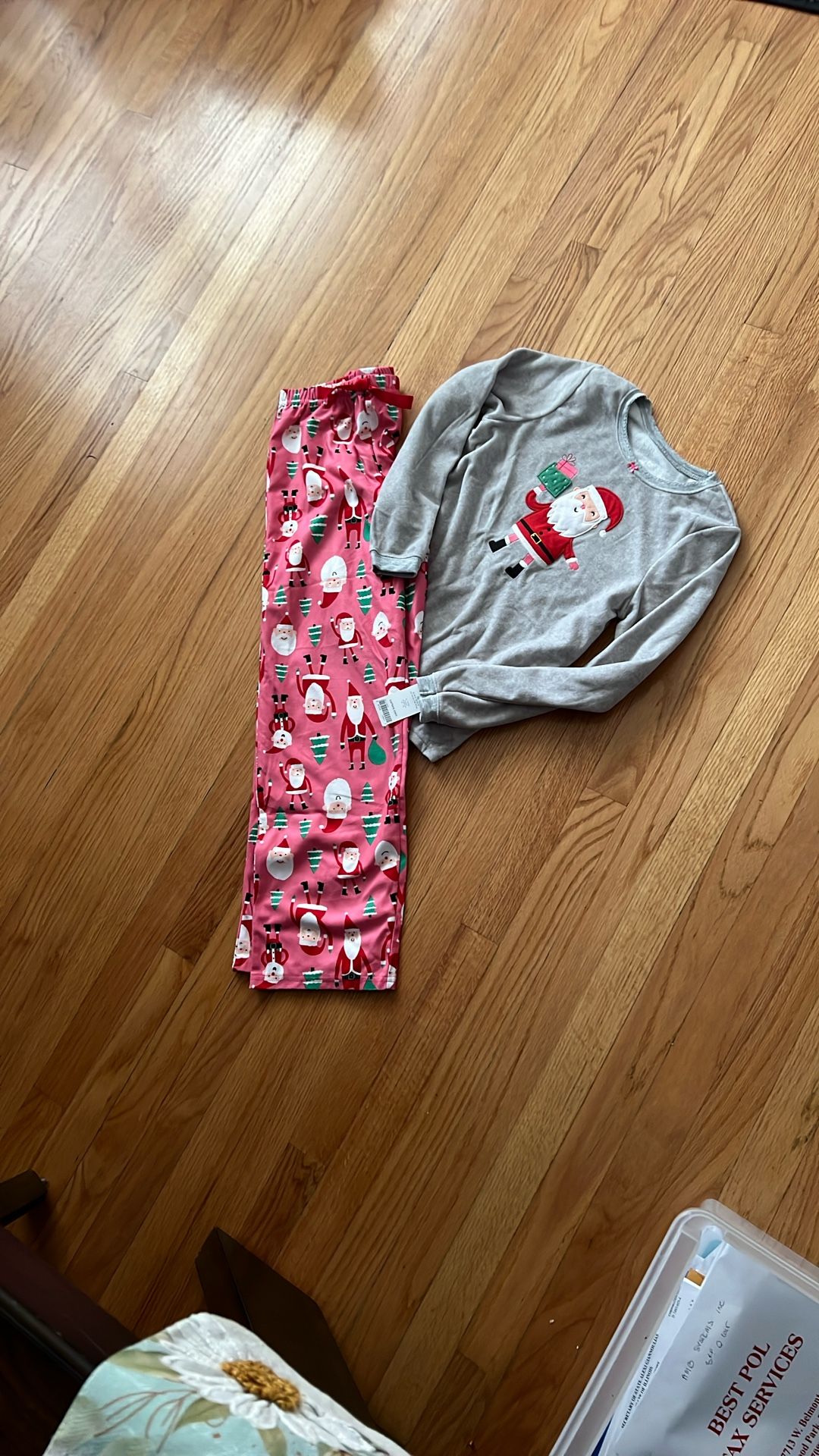 NWT Carters Girl Christmas 2pc Pajamas Set Size 12