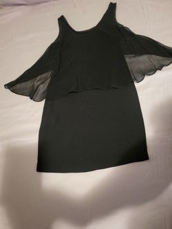 Elizabeth And James XS Black Silk Dress 