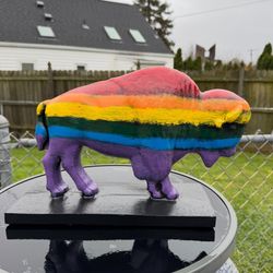 The Pride Buffalo Statue