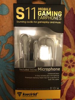 Mobile Gaming Earphones Stunning Audio for Gaming & Music $10 each