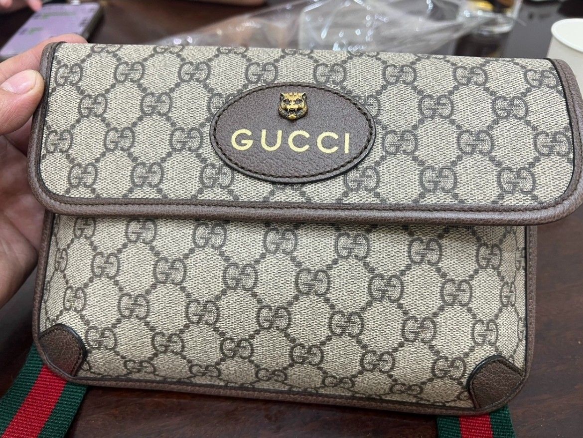 Gucci Tiger Head Gold Label Waist Bag Medium