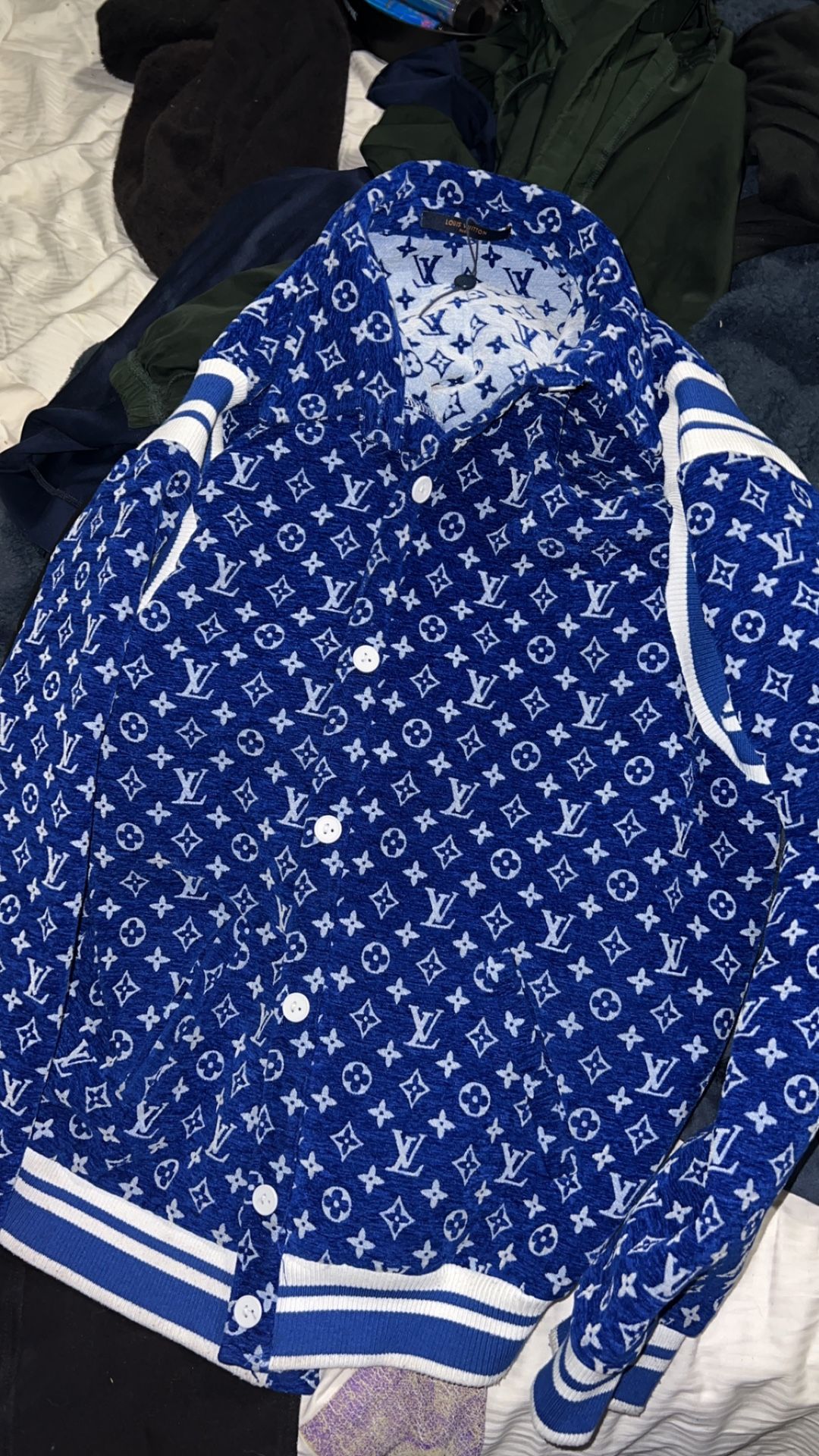 Louis Vuitton Jacket Blue Monogram