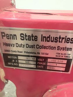 Penn State Industries DC-2 Heavy Duty Dust Collection System BigIron  Auctions
