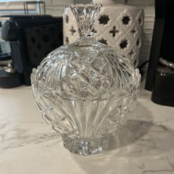 Vintage Fifth Avenue Lead Crystal Bowl With Lid