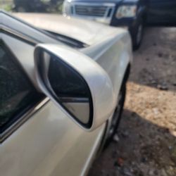 2002 DeVille Passenger Door Mirror Pearl White