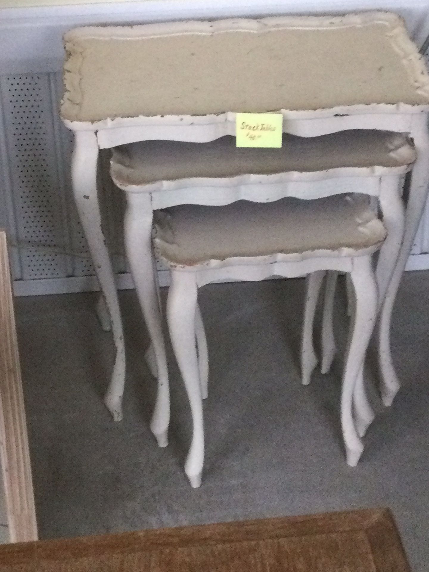 Antique Snack Try Tables