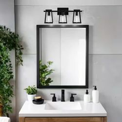 Feit Electric Katalyst 24" Matte Black 3-Light LED Vanity Light (VAN24/3L1/5CCTNL/BK)