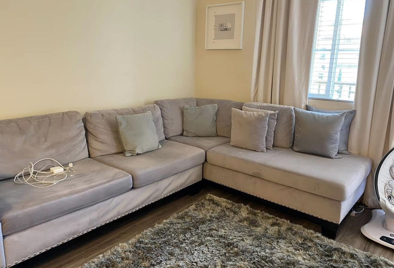 Grey Couch For Sale! Comfortable And Good Condition.