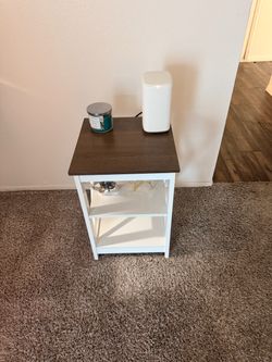 White end table