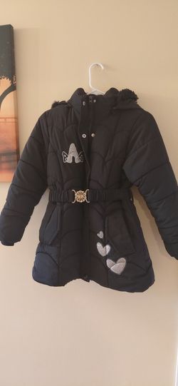10 years old girl coat with belt 