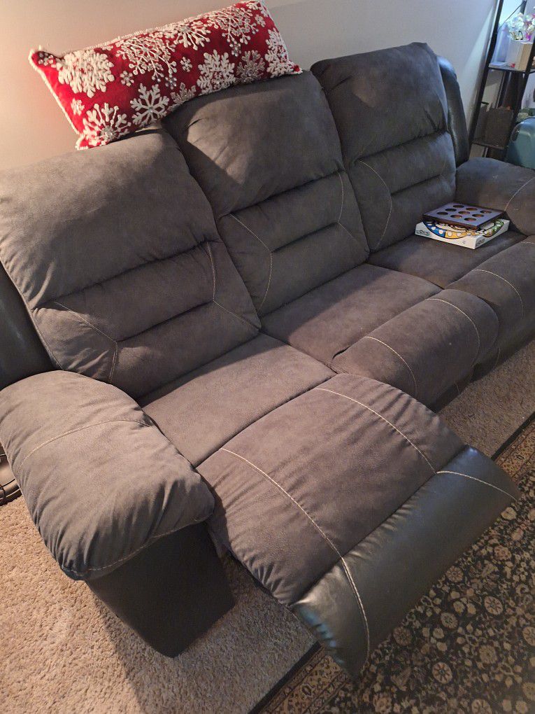 Almost New Recliner Couch & Loveseat