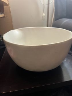 Mixing bowl, pot and plates