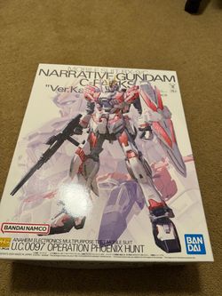MG 1/100 Narrative Gundam C-Packs Ver.Ka – Partially Assembled – One Broken Piece