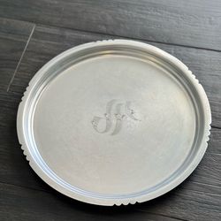 Round Metal Serving Tray