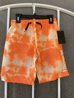 Hurley Orange Swim Trunks For Boys Size S