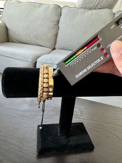 18K White Or Yellow Gold Luxury Lab Diamond 3pcs Bracelet Set