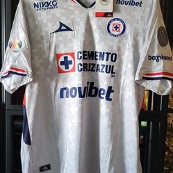 Pirma mens JERSEY'S Futbol Club Cruz Azul Away 3er Home Jerseys Size Large XL 2xl 3xl Médium No Trade 