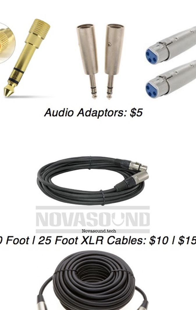 Audio Equipment - Audio, Sound, DJs, Mics, Adaptors