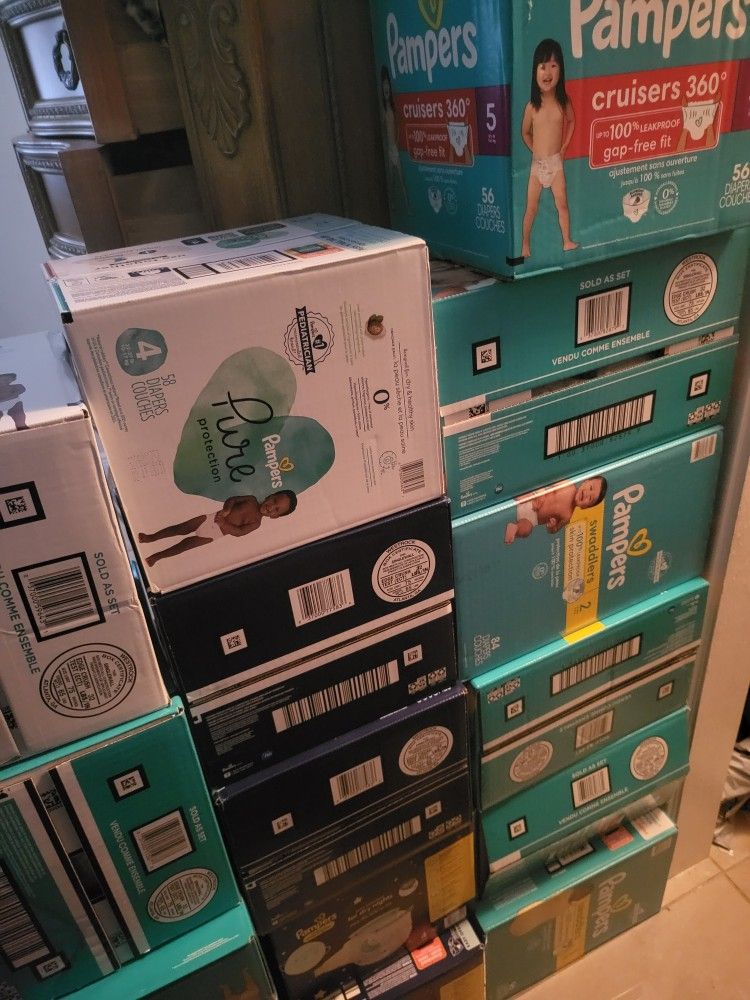 Pampers Diapers Box $25