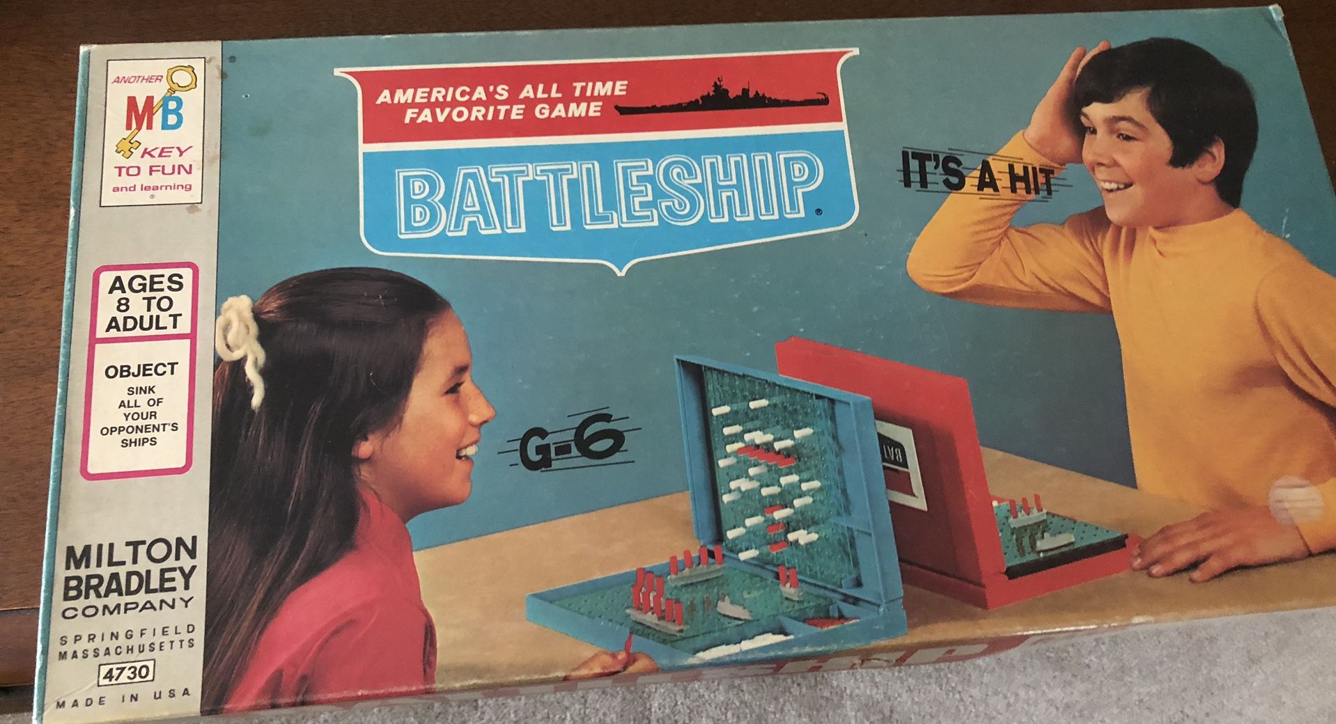 Vintage 1971 Battleship Game By Milton Bradley 