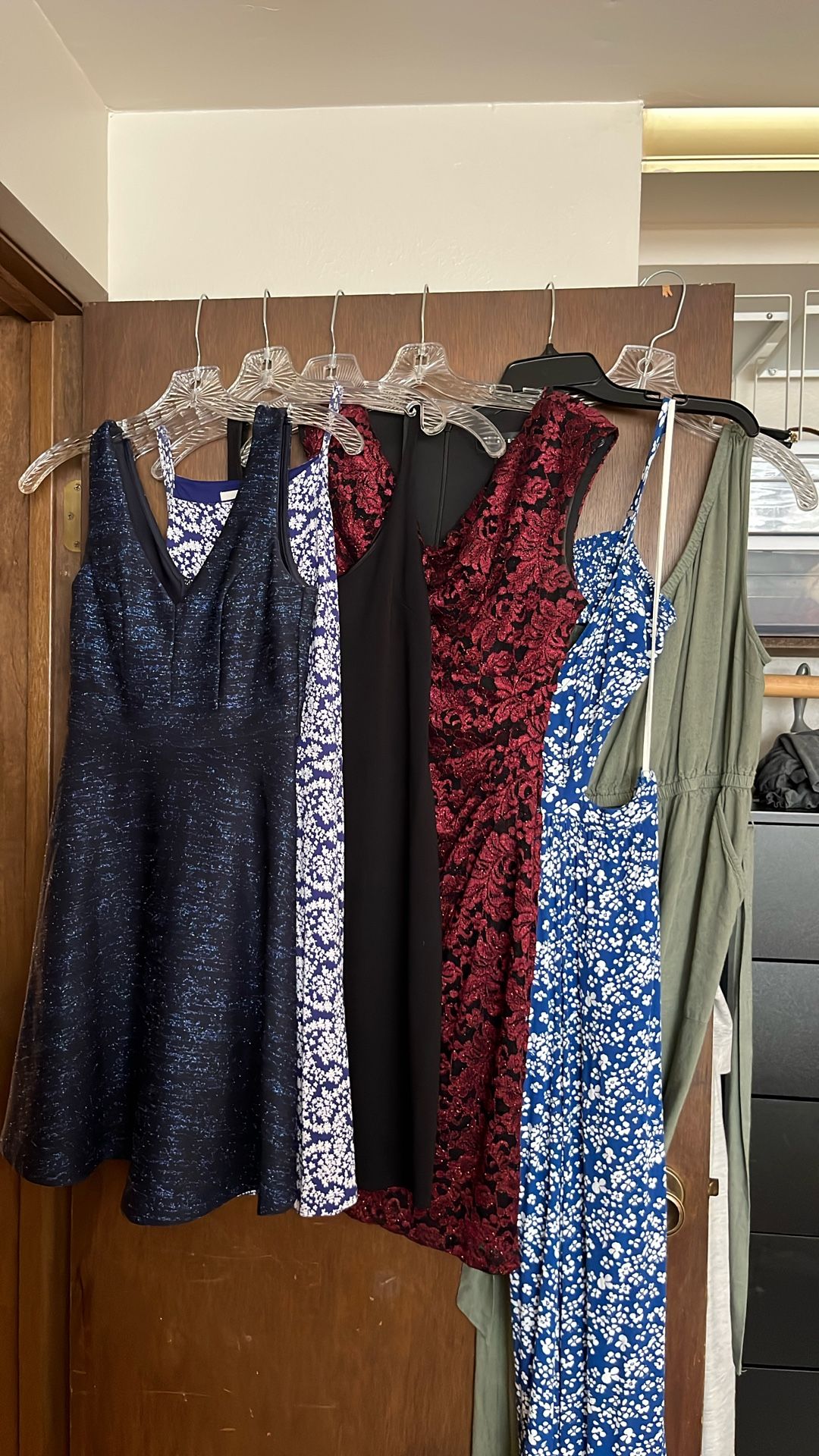 Assortment Of Dresses And Jumpsuits
