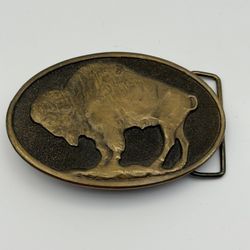 AJ Dezy Denver Buffalo Belt Buckle 1975