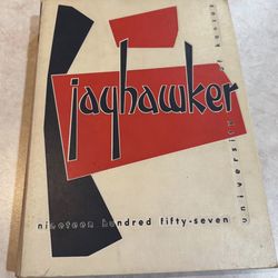 1957 KU Jayhawker yearbook -Wilt Chamberlain’s freshman year