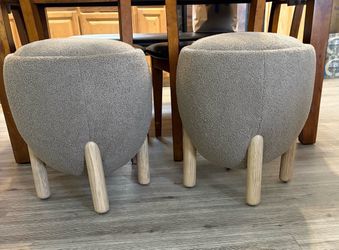2 small ottomans