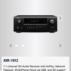 Denon AVR-1912 Audio Video Receiver
