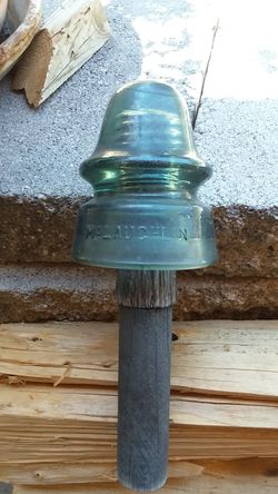 Antique glass insulator