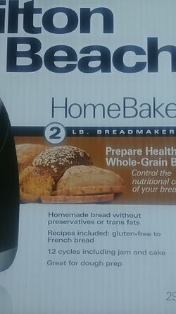 Hamilton beach 2lb bread maker (NEW) Thumbnail