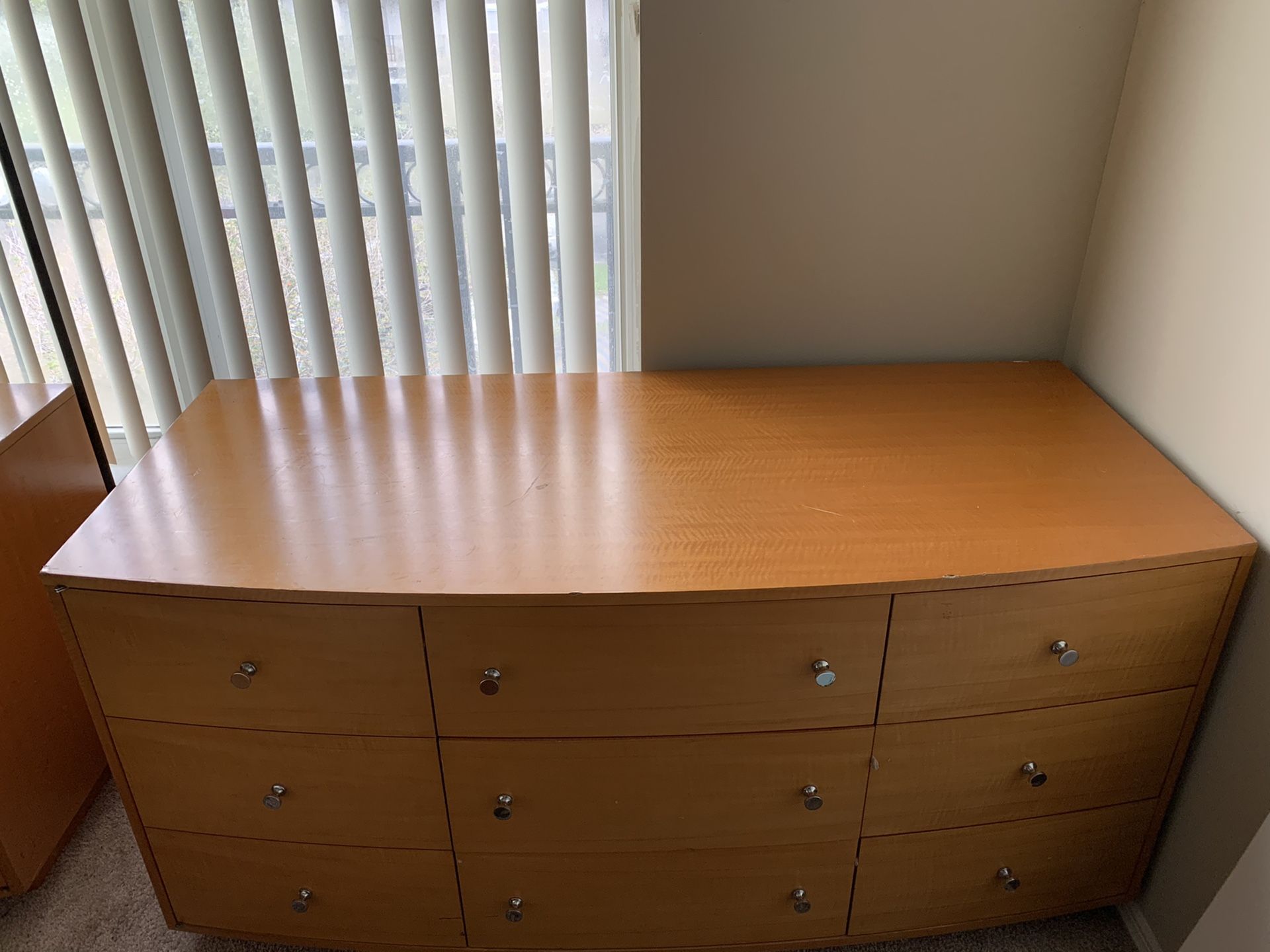 2 Wooden 7 piece dressers