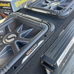 2 L7 Kicker In Box 1 No Box 1 Hofonics 2400watt Amp 