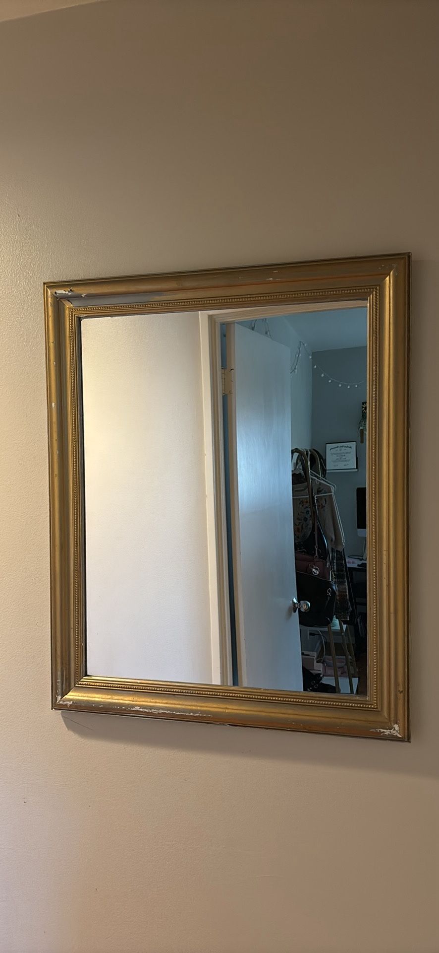 Large Gold Wall Mirror