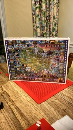 Vintage White Mountain United States Presidents Puzzle 1000 piece NEW SEALED 2003 - Compare @$35