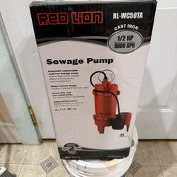Sewage Pump Red Lion