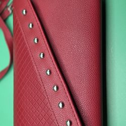 Red Studded Envelope Walet purse for Women
