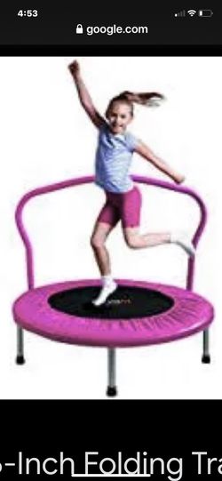 Ativafit 36-Inch Folding Trampoline Mini Rebounder Suitable for Indoor and Outdoor use,