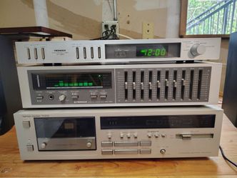 Pioneer SG-750 equalizer, DT 550 timer and casette deck