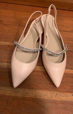 Stuart Weitzman Stefanie Slingback Embellished Flat shoe size 9