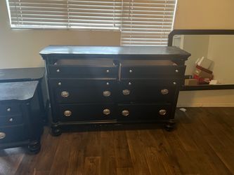 Dresser (With Mirror) & 2 Night Stand