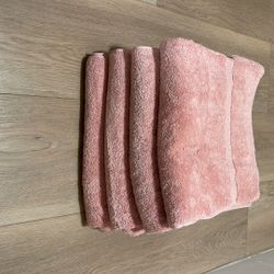 4 Pink Bath Towels - Chakir Turkish Linens