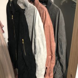 ‘Lifted Anchors’ Suede Bird Bomber Jackets 2XL