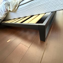 Full-size bed frame, mattres