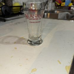 vintage Alaskan Brewing Co. beer glass